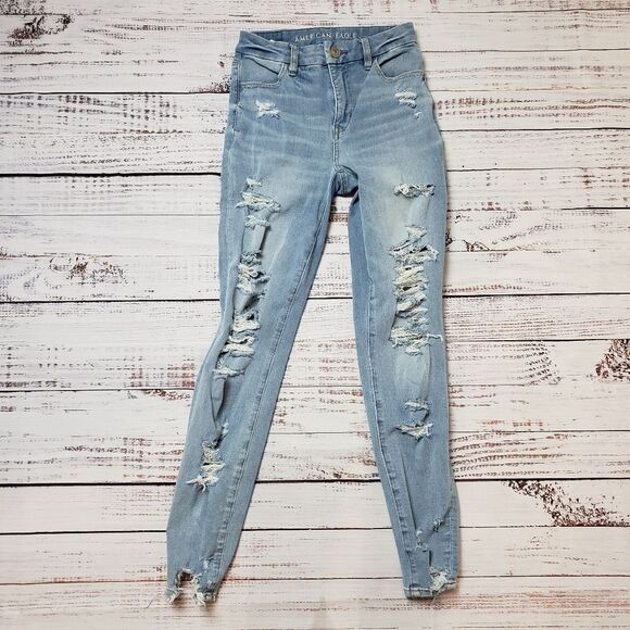 American Eagle Curvy High Rise Jeggings The Dream Jean Women’s - Picture 6 of 12